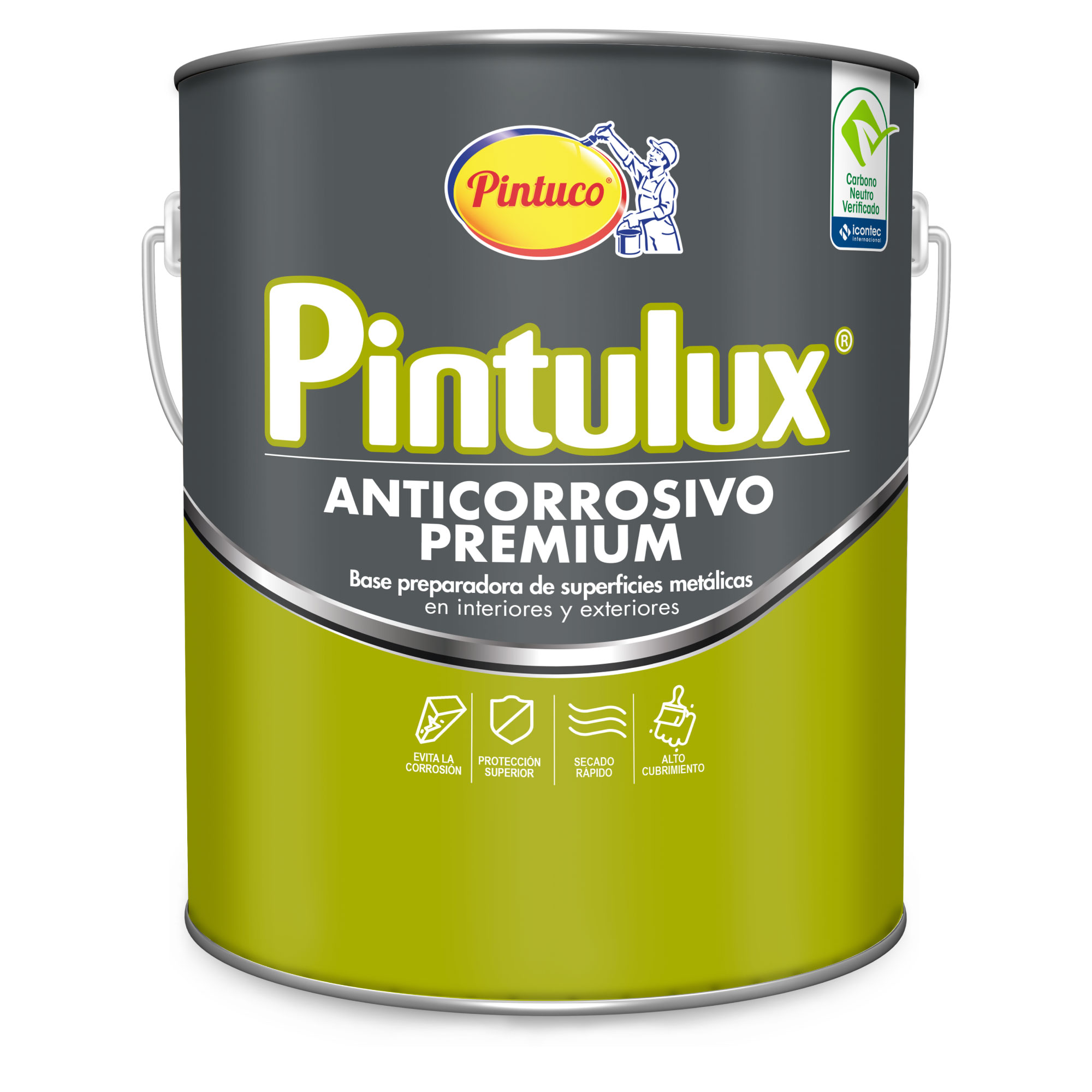 ANTICORROSIVO (CORROTEC) PREMIUM NEGRO 200 (1-4GL) (10012444) PINTULUX
