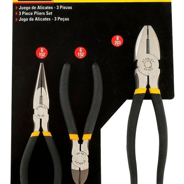 JUEGO ALICATES 3Pz (90-162LA) STANLEY - Vista 2