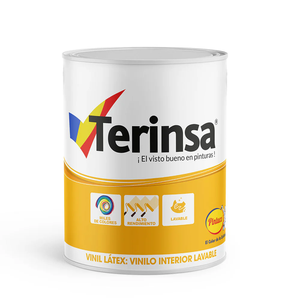 PINTURA VINIL LATEX BLANCO TIPO 2 65232 (2,5GL) BALDE (10015257) TERINSA