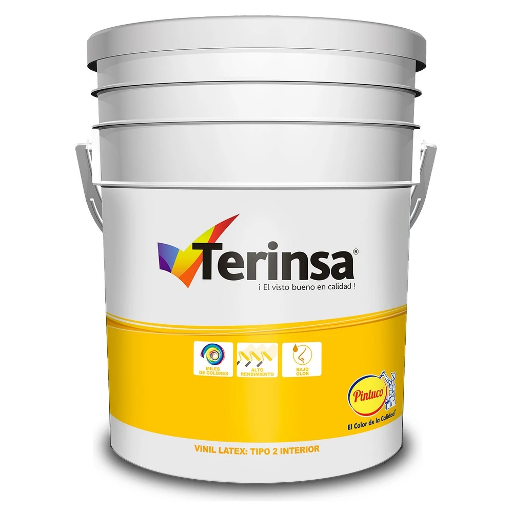 PINTURA VINIL LATEX BLANCO ALMENDRA TIPO 2 65032 (10013951) (1GL) TERINSA