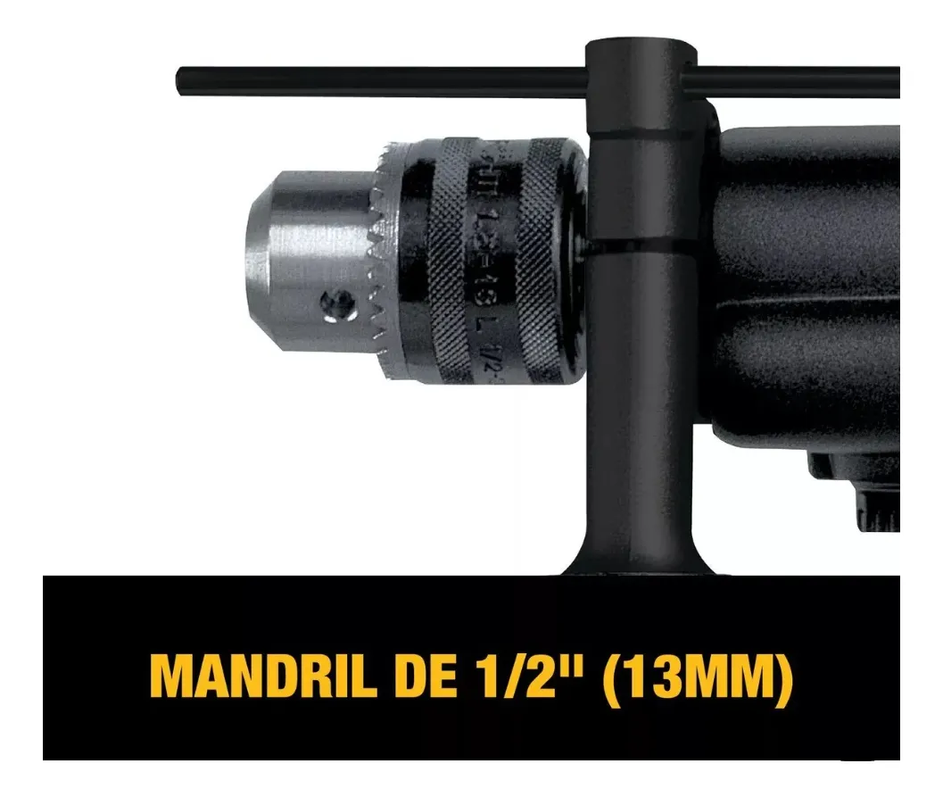 TALADRO PERCUTOR 1-2" - 7.8AMP - 3.000RPM (DW505C-B3) DEWALT - Vista 3