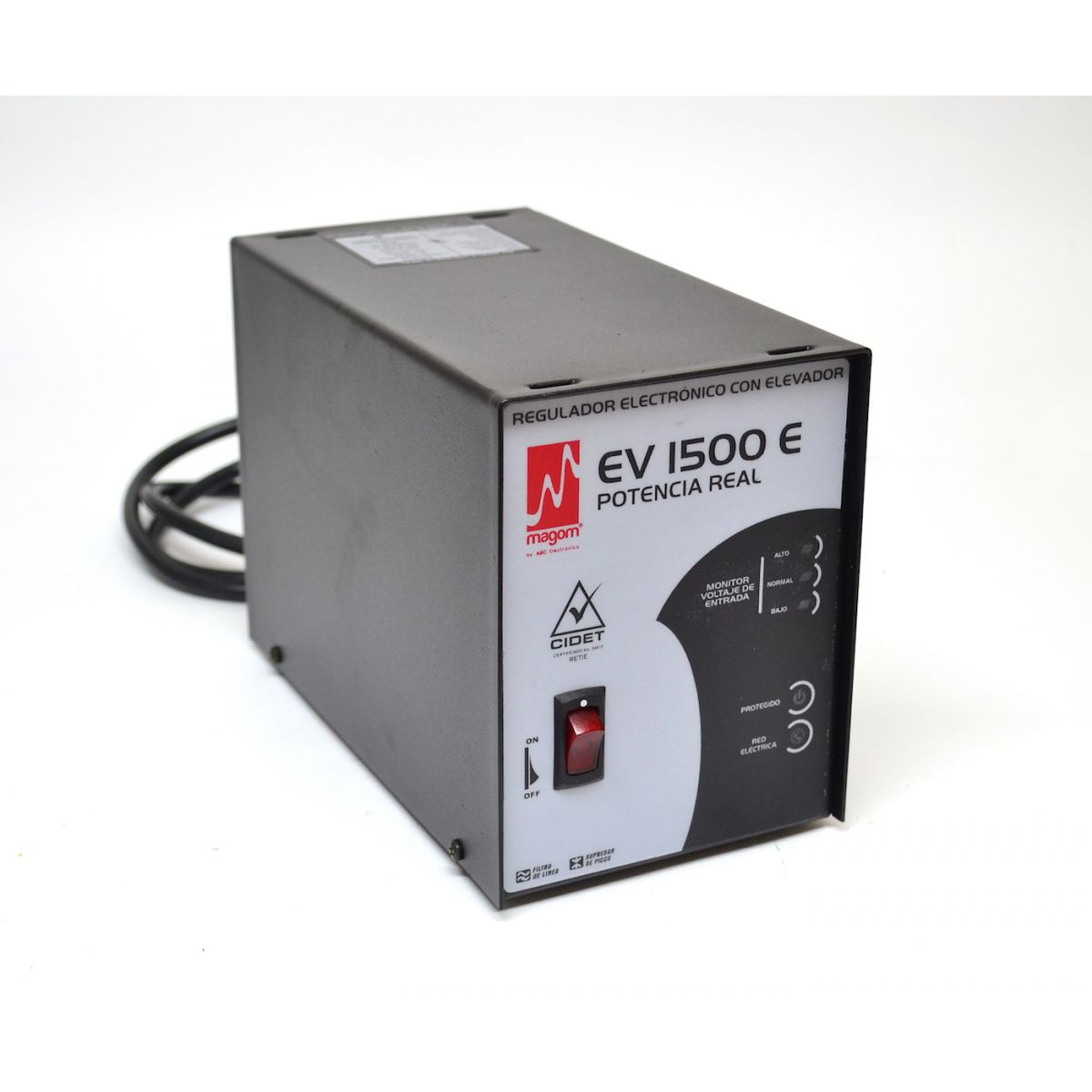 REGULADOR CON ELEVADOR EV 1500E POTENCIA REAL (31010452) MAGOM - Vista 2