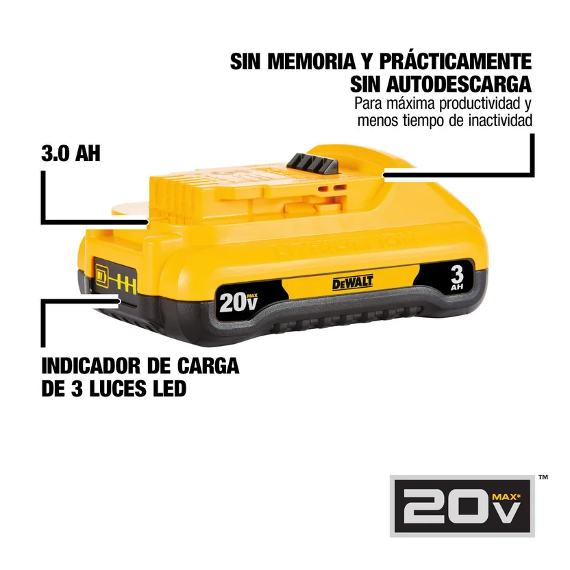COMBO ROTOMARTILLO SDS PLUS DE 1" 26MM INALÁMBRICO (DCH133B) DEWALT - Vista 4