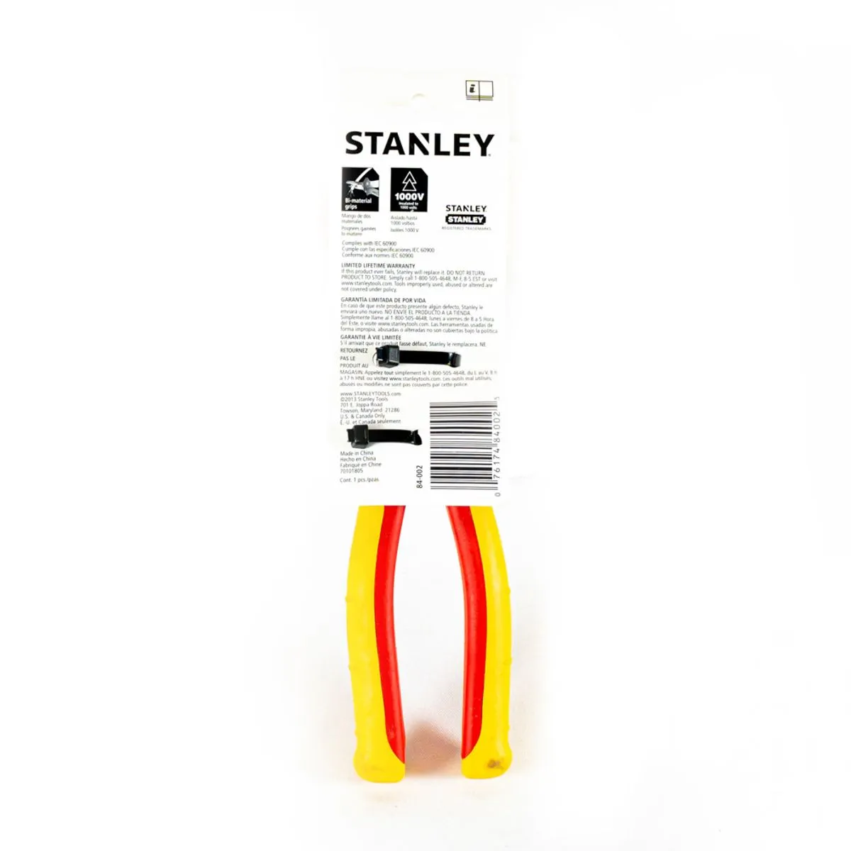 ALICATE ELECTRICISTA 7-7-8" 200mm DVE AISLADO 1000V (84-002) STANLEY - Vista 3