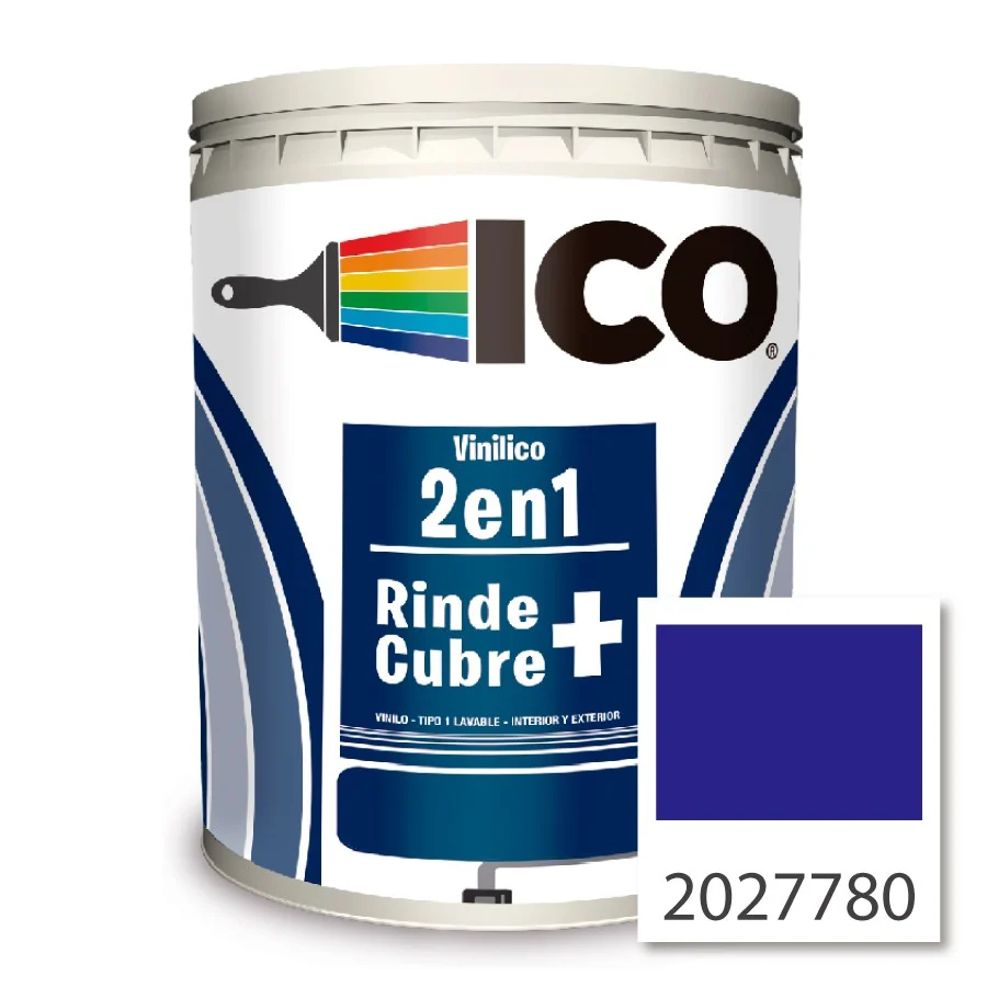 PINTURA VINILICO AZUL MEDITERRANEO TIPO 1  2027780 (1GL) (10013758) ICO