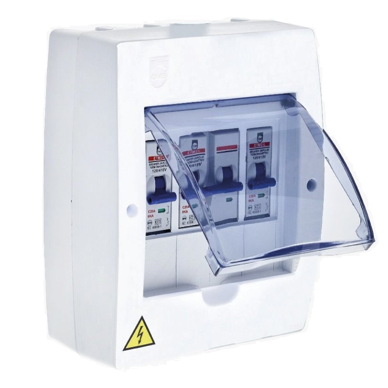 TABLERO ENCHUFABLE 4 CIR. BIFÁSICO DE SOBREPONER (PT730011B) CILES