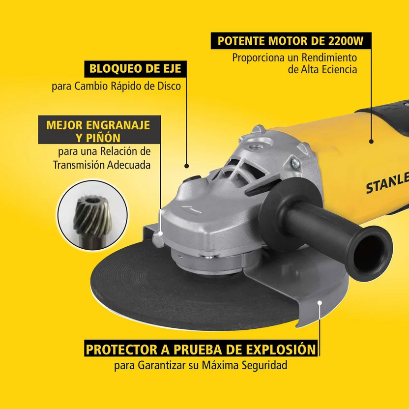 PULIDORA 9" 220W (SL229-B3) STANLEY - Vista 3