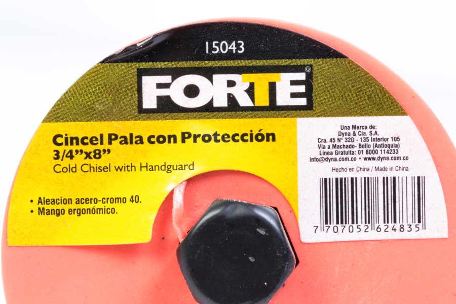 CINCEL PLANO CON PROTECCION 3-4" X 8" (0015043) FORTE - Vista 4