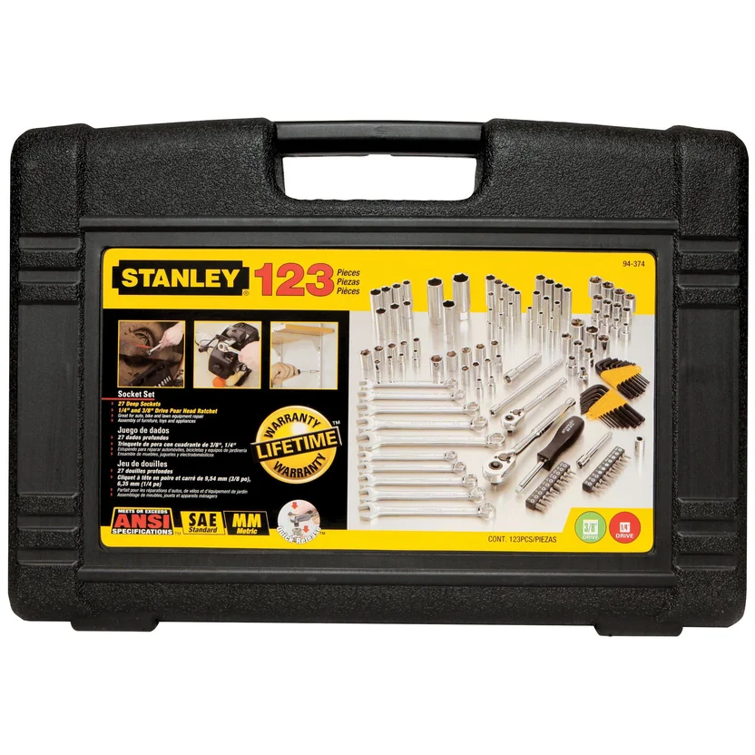 JUEGO DE HERRAMIENTAS MECANICAS 123 PIEZAS (94-374) STANLEY - Vista 3