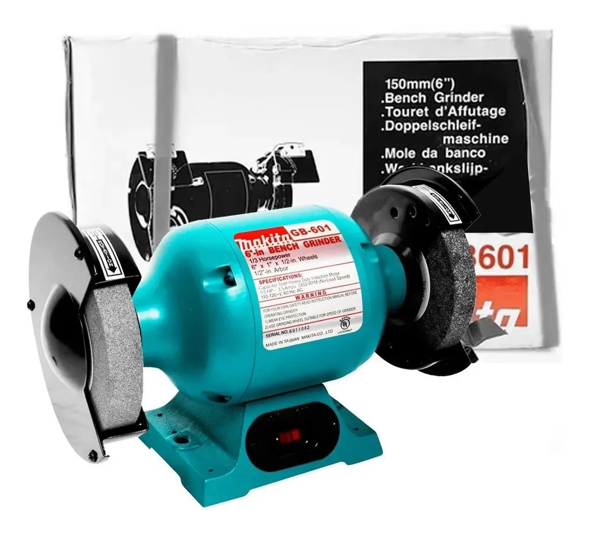 ESMERIL DE BANCO PROFESIONAL DE 6" GB601 MAKITA - Vista 3