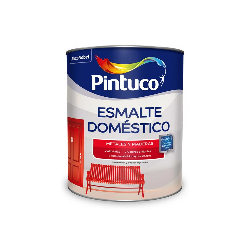 ESMALTE DOMESTICO NEGRO MATE 290W (1GL) (10014430) PINTUCO