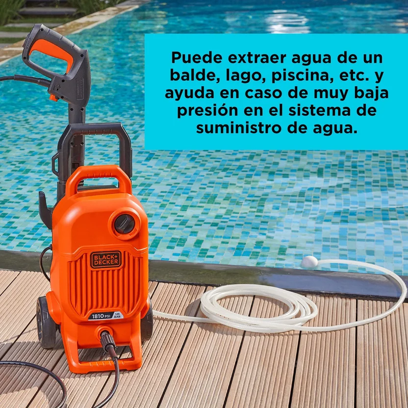 HIDROLAVADORA 1700W - 1800 PSI (BEPW1800T-B3) BLACK&DECKER - Vista 4