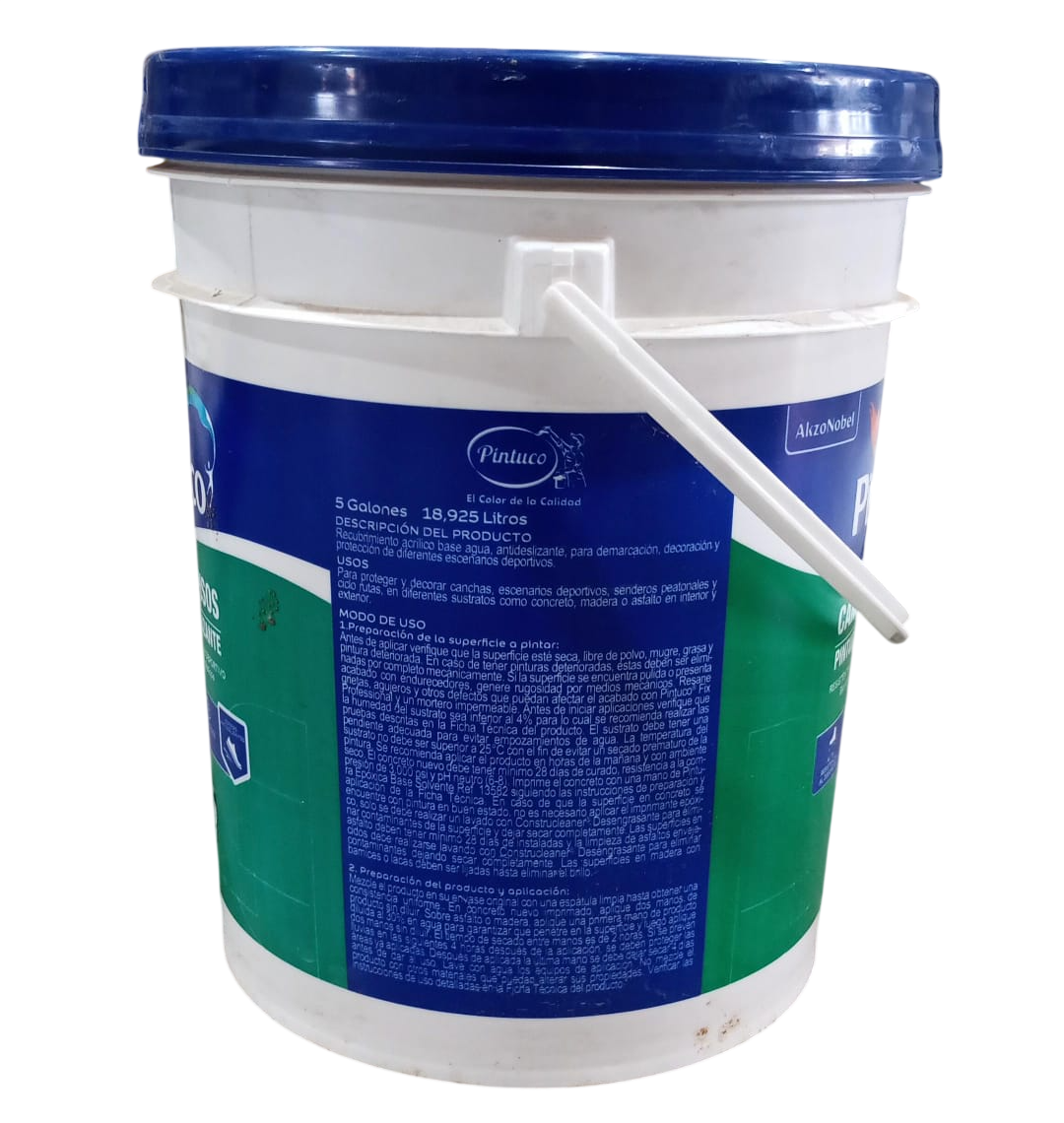 PINTURA PARA CANCHAS ANTIDESLIZANTE BASE ACCENT 1876 (5GL) (10221406) PINTUCO - Vista 2