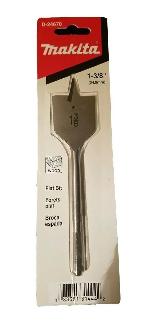 BROCA ESPADA PARA MADERA D-24670 + 1-3-8" X 6-1-2" MAKITA