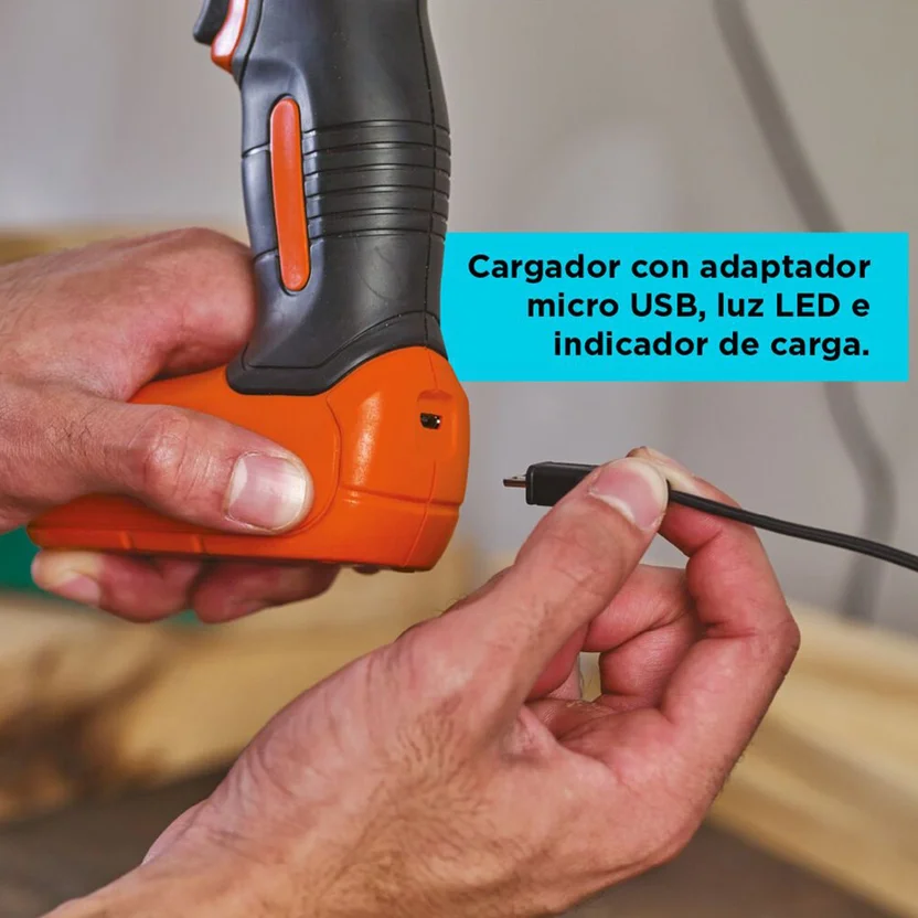 TALADRO ATORNILLADOR 8V (LD008-B3) BLACK&DECKER - Vista 3