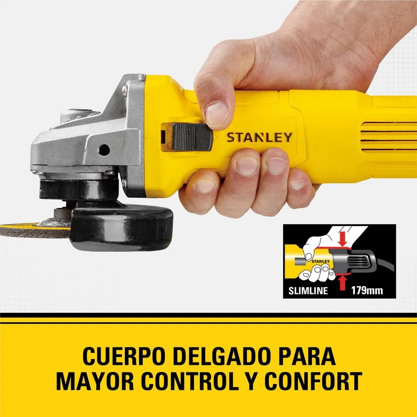 PULIDORA ANGULAR 4-1-2" - 620W SLIM (SG6115-B3) STANLEY - Vista 4