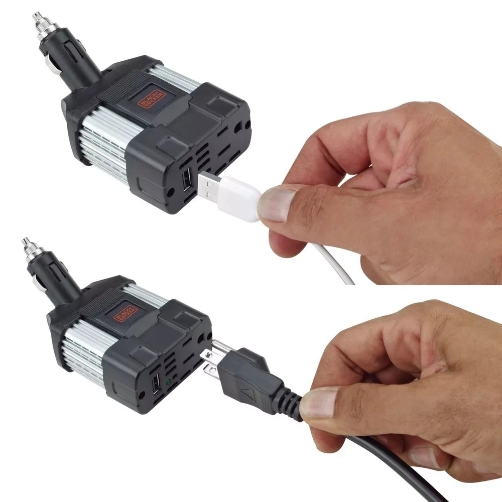 CONVERSOR 100W PARA AUTOMOVIL (12V DC - 120V AC) (PI100LA-B3) BLACK&DECKER - Vista 2