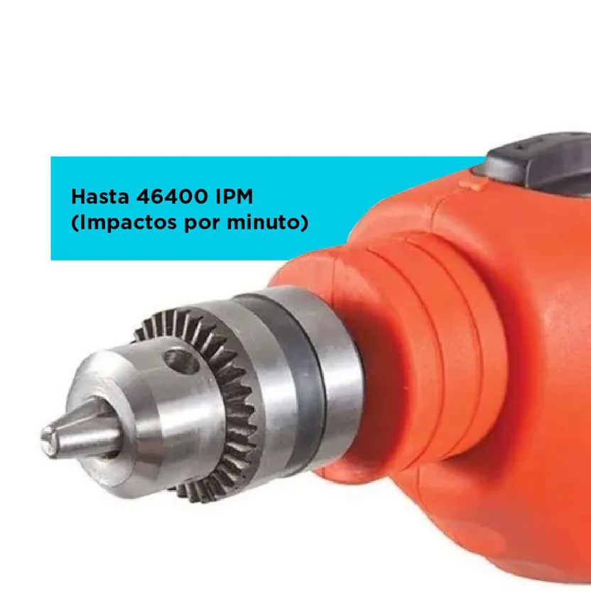 TALADRO PERCUTOR 3-8" 550W - 2.900RPM (TB550-B3) BLACK&DECKER - Vista 3