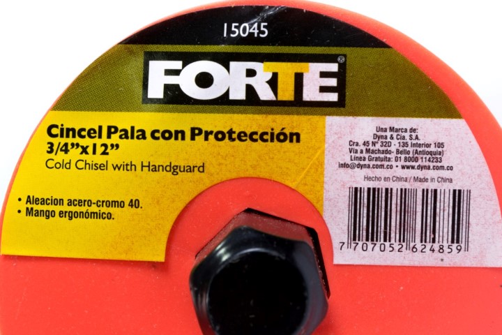 CINCEL PLANO CON PROTECCION 3-4" X 12" (0015045)  FORTE - Vista 4