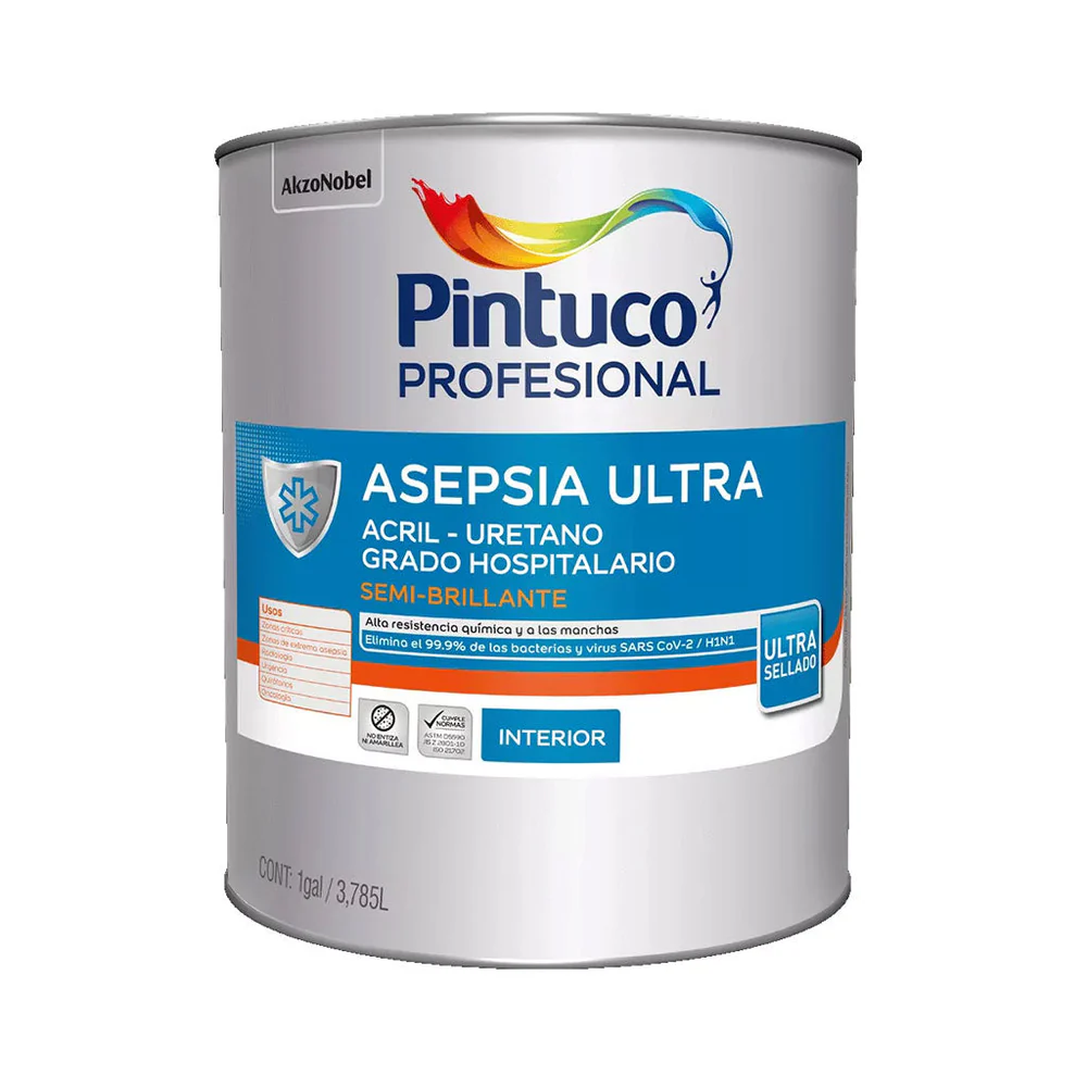 PINTURA ASEPSIA ULTRA ACRIL URETANO BARNIZ 27082 (1GL) (20015727) PINTUCO