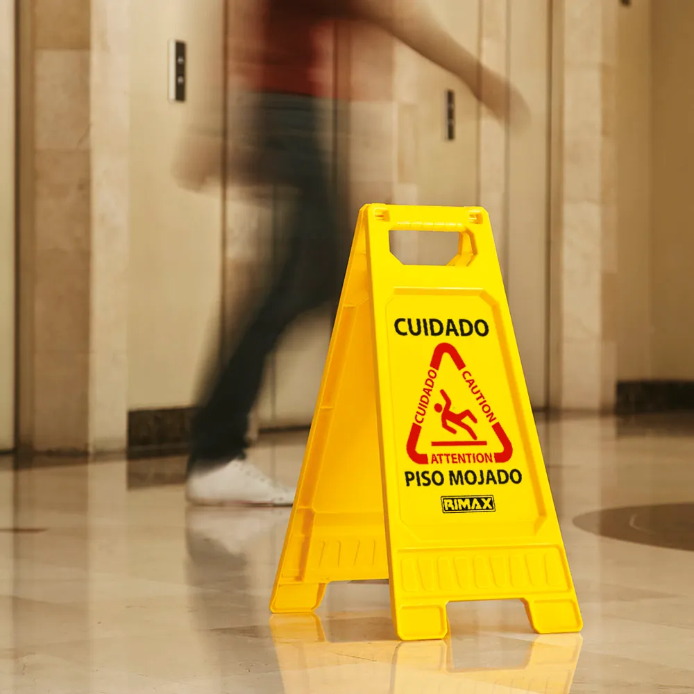 SEÑAL DE PRECAUCION AMARILLA RIMA - Vista 3