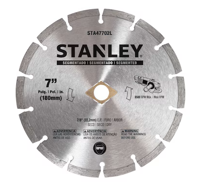 DISCO SEGMENTADO 7" DIAMANTADO (STA47702L) STANLEY