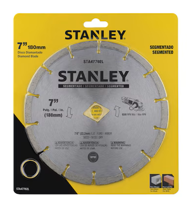 DISCO SEGMENTADO 7" DIAMANTADO (STA47702L) STANLEY - Vista 4